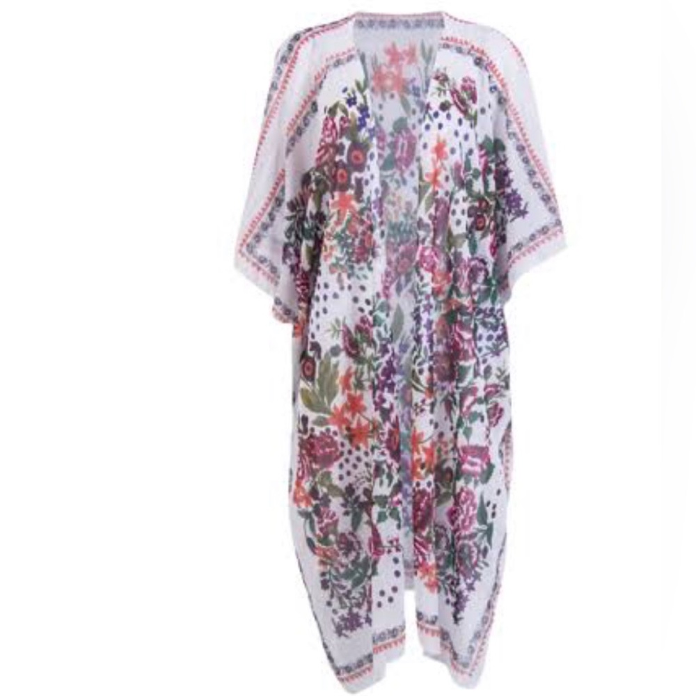 Floral Kimono Cover-Up